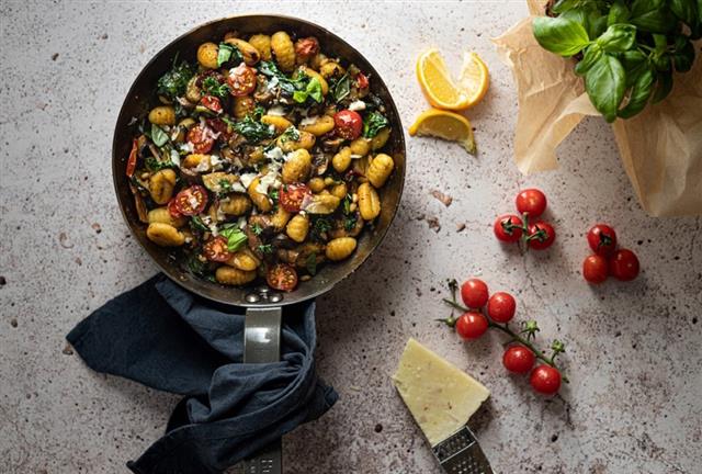 Gnocchi, pasta italiana a base di patate bollite