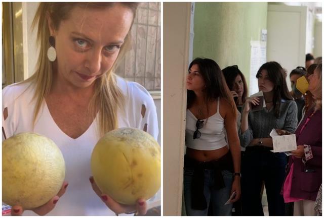 Elezioni italiane: il provocatorio post di estrema destra di Cantalupo con due meloni