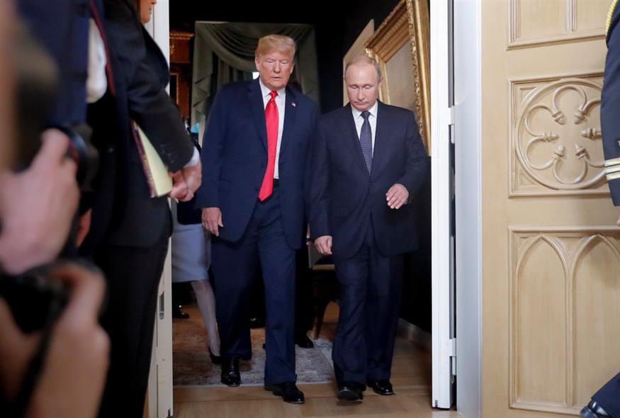 Ντόναλντ Τραμπ - Βλαντίμιρ Πούτιν (AP Photo/Pablo Martinez Monsivais)