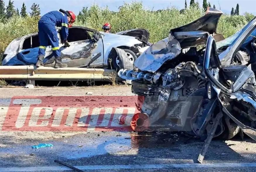 Τροχαίο δυστύχημα στην Αχαΐα (tempo24)