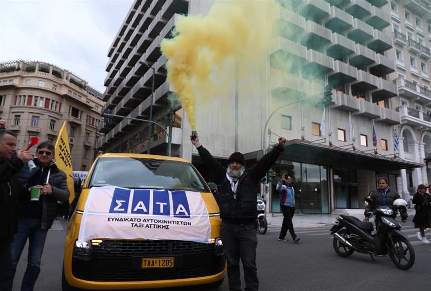 Απεργία ταξί (ΔΑΝΑΗ ΔΑΥΛΟΠΟΥΛΟΥ/EUROKINISSI)