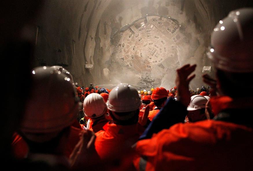 Gotthard Base Tunnel (AP Photo/Christian Hartmann,Pool)