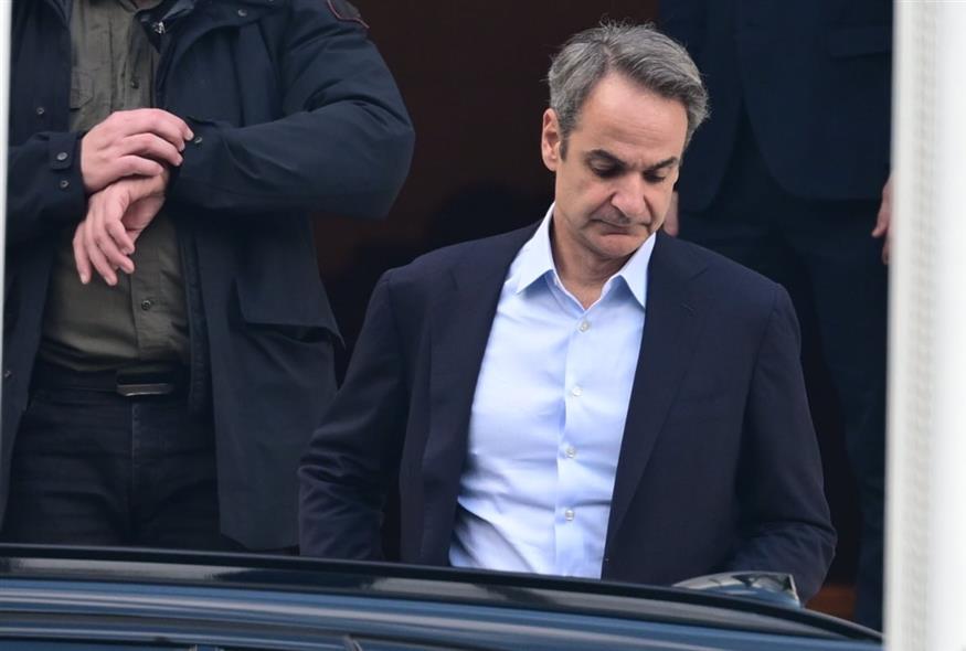 Ο Κυριάκος Μητσοτάκης στη συνεδρίαση του ΚΥΣΕΑ (ΤΑΤΙΑΝΑ ΜΠΟΛΑΡΗ/EUROKINISSI)