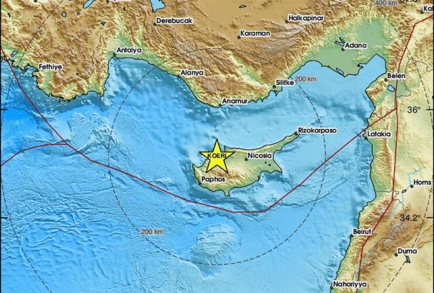Σεισμός στην Κύπρο (emsc-csem.org)