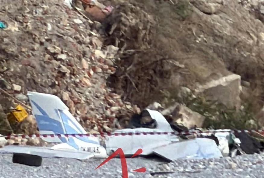 Πιερία, εικόνα από το σημείο της συντριβής (odelalis.gr)