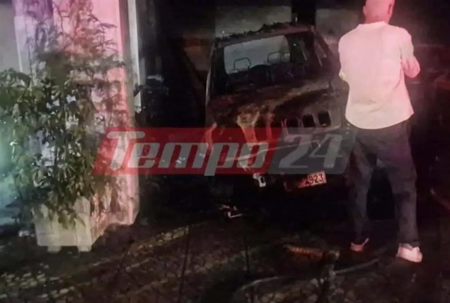 Πάτρα: Φωτιά σε πυλωτή πολυκατοικίας/tempo24