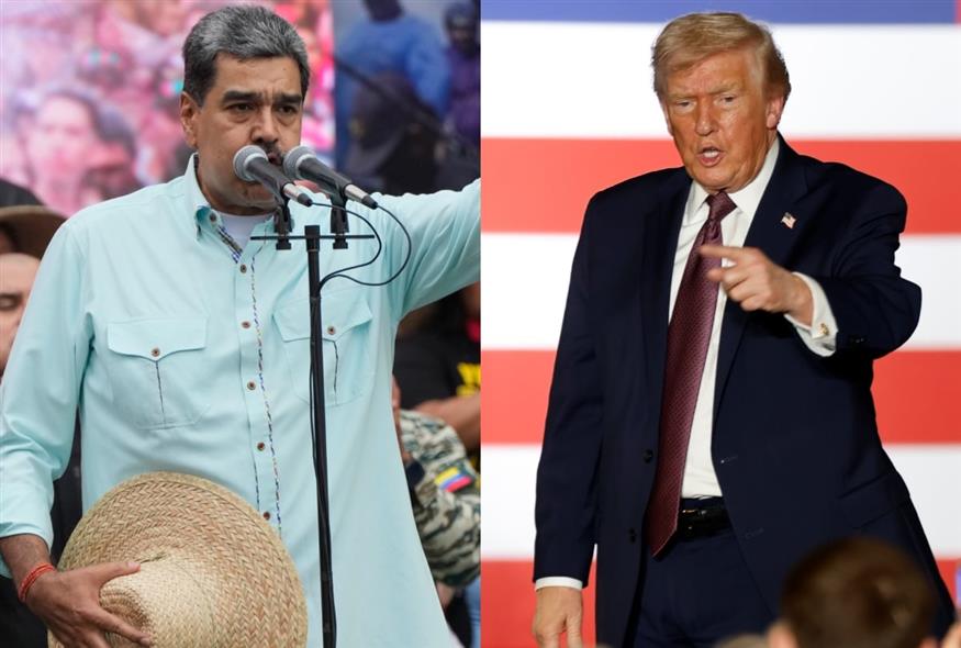 Αριστερά: Νικολάς Μαδούρο (AP Photo/Ariana Cubillos) / Δεξιά: Ντόναλντ Τραμπ (AP Photo/Karl B DeBlaker)