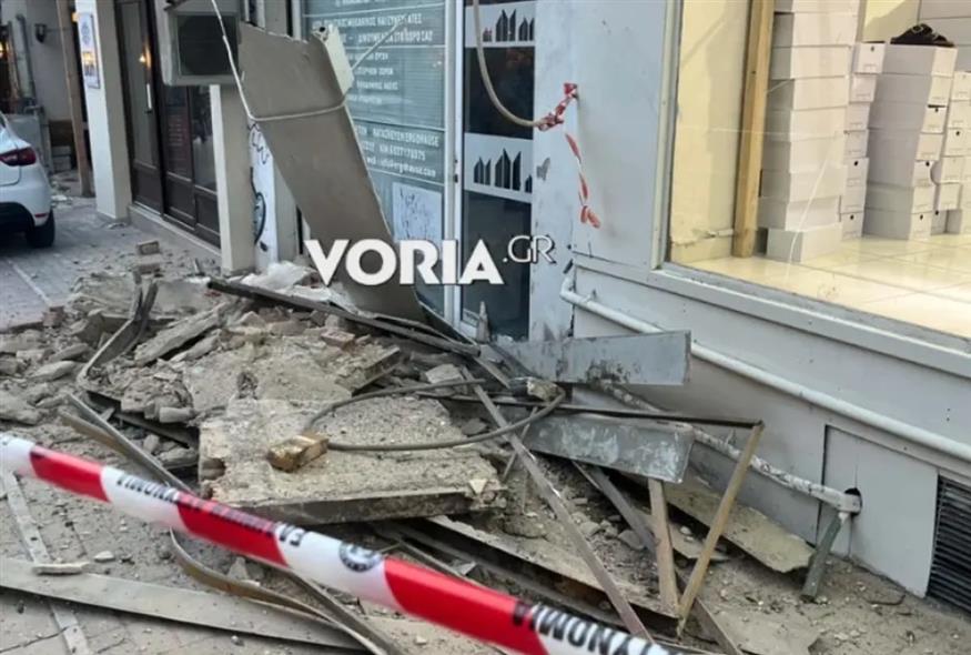 Θεσσαλονίκη: Κατέρρευσε τμήμα μπαλκονιού στο κέντρο της πόλης (voria.gr)