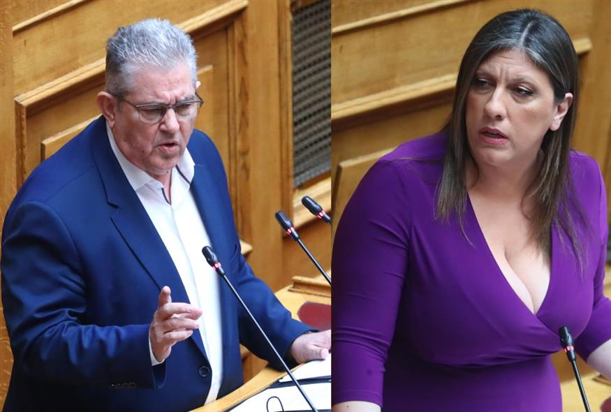 Δημήτρης Κουτσούμπας και Ζωή Κωνσταντοπούλου (EUROKINISSI)