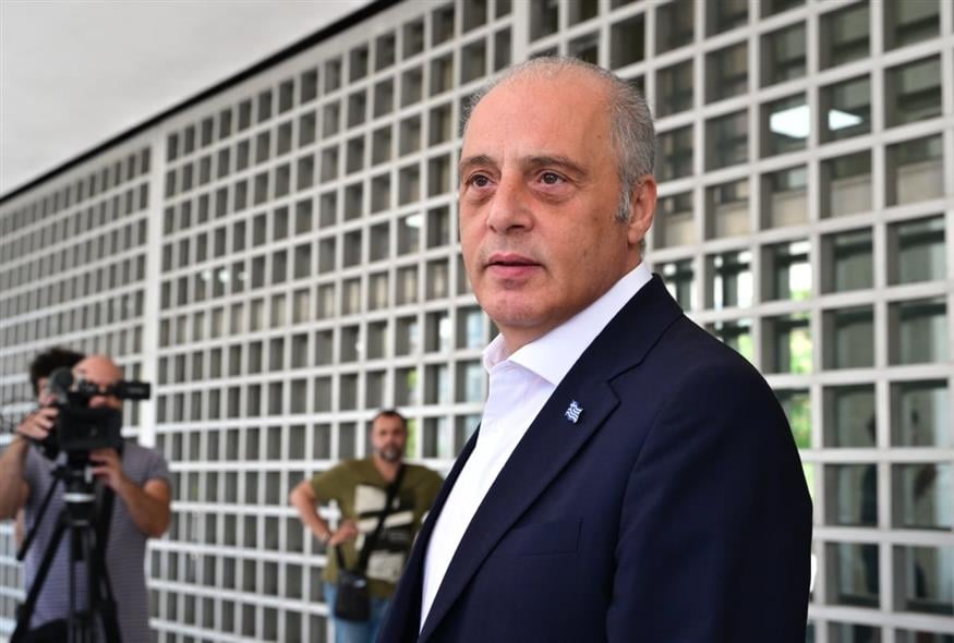 Ο Κυριάκος Βελόπουλος στον Άρειο Πάγο (Eurokinissi)