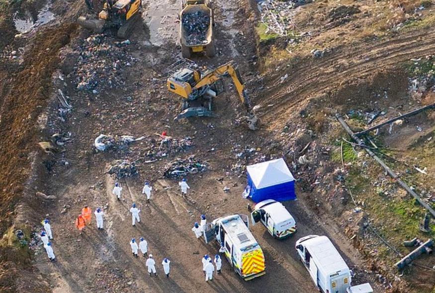 Η χωματερή που βρέθηκε η σορός του 46χρονου (Essex Police)