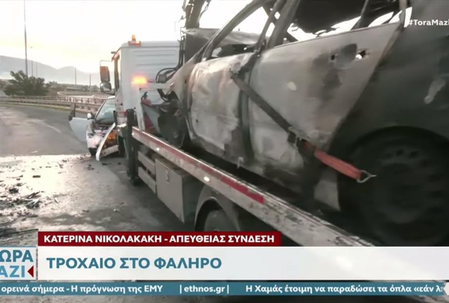 Τροχαίο στο Παλαιό Φάληρο (screenshot)