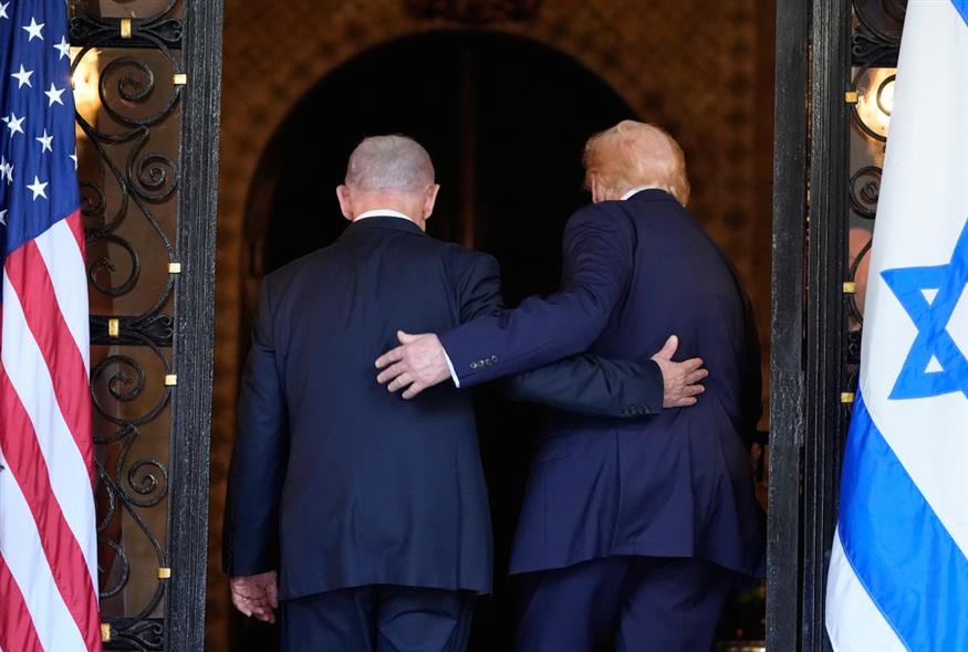 Ντόναλντ Τραμπ - Μπενιαμίν Νετανιάχου (AP Photo/Alex Brandon, File)