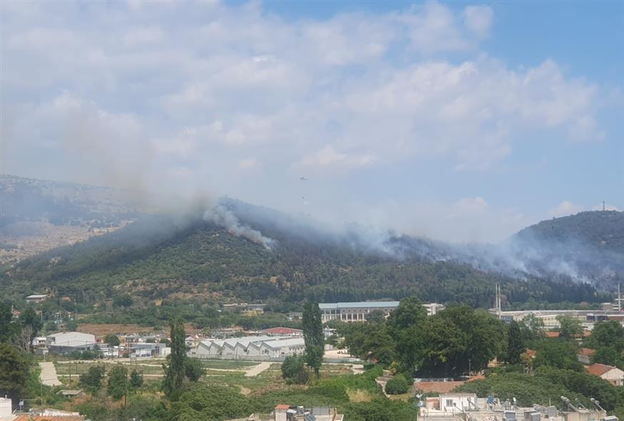 φωτιά στην Καβάλα/ΑΠΕ-ΜΠΕ