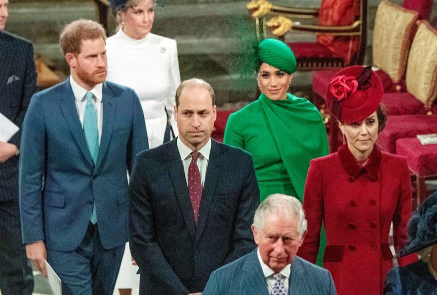 Πρίγκιπας Χάρι - Βασιλιάς Κάρολο - Πρίγκιπας Ουίλιαμ (AP)