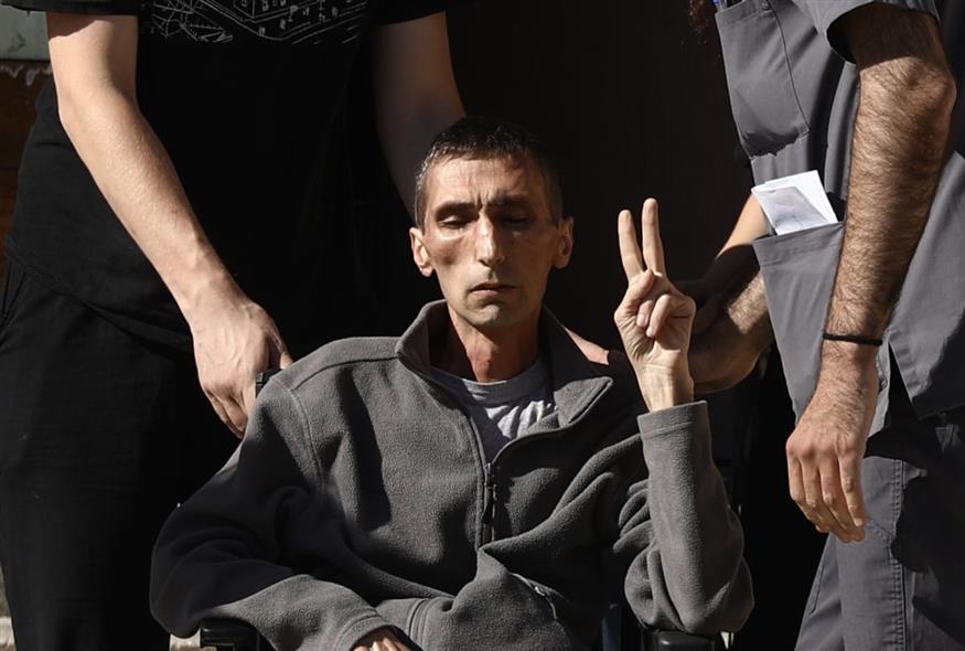 Ο απεργός πείνας Αριστοτέλης Χαντζής (INTIME NEWS / ΖΑΧΟΣ ΓΙΩΡΓΟΣ)