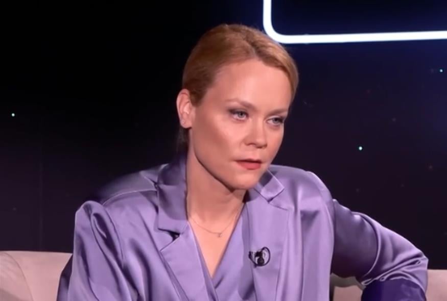 Η Λένα Παπαληγούρα στην εκπομπή «Με τον Ρένο»