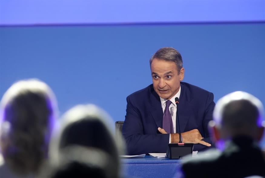 Ο Κυριάκος Μητσοτάκης από τη ΔΕΘ /intime