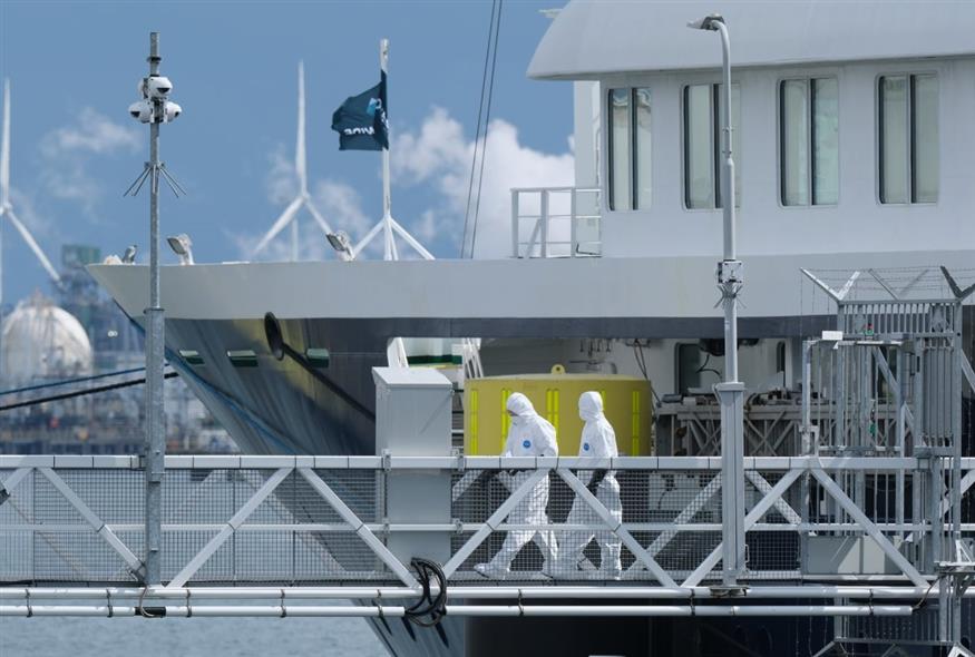 Χανταϊός - Κρουαζιερόπλοιο MV Hondius (AP Photo/Patrick Post)