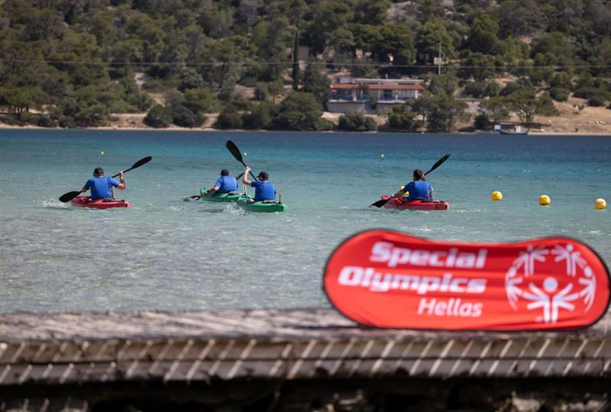 Στιγμιότυπο από τους αγώνες Special Olympics (Lefteris Partsalis/Special Olympics Hellas)