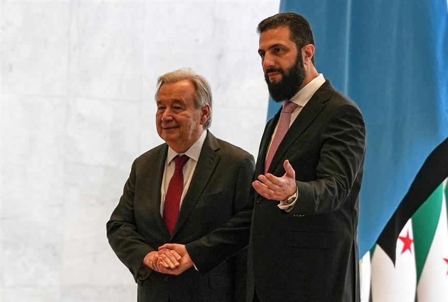 Αντόνιο Γκουτέρες - Άχμαντ αλ Σάρα (AP Photo/Omar Albam)