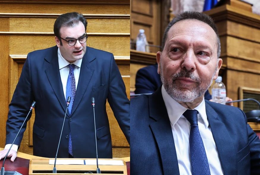 Ο Κυριάκος Πιερρακάκης (ΓΙΑΝΝΗΣ ΠΑΝΑΓΟΠΟΥΛΟΣ/EUROKINISSI) και ο Γιάννης Στουρνάρας (ΓΙΑΝΝΗΣ ΠΑΝΑΓΟΠΟΥΛΟΣ/EUROKINISSI)
