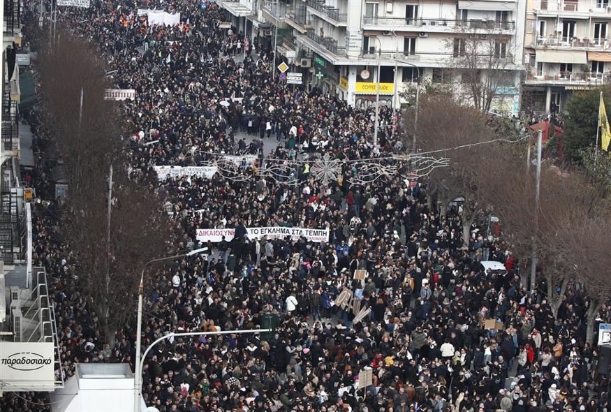 Θεσσαλονίκη, πορεία για τα Τέμπη/INTIME