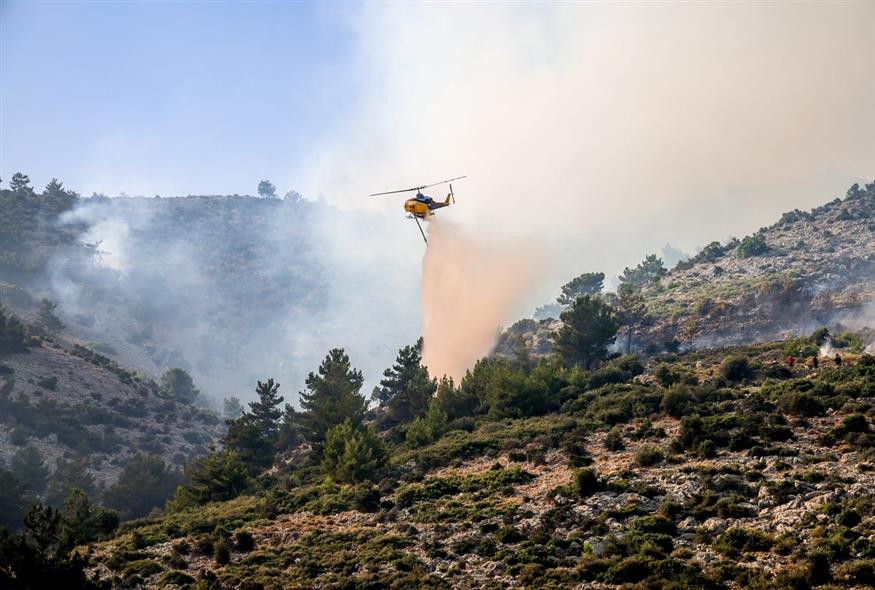 Φωτιά στη Χίο (ΚΩΣΤΑΣ ΑΝΑΓΝΩΣΤΟΥ/EUROKINISSI)