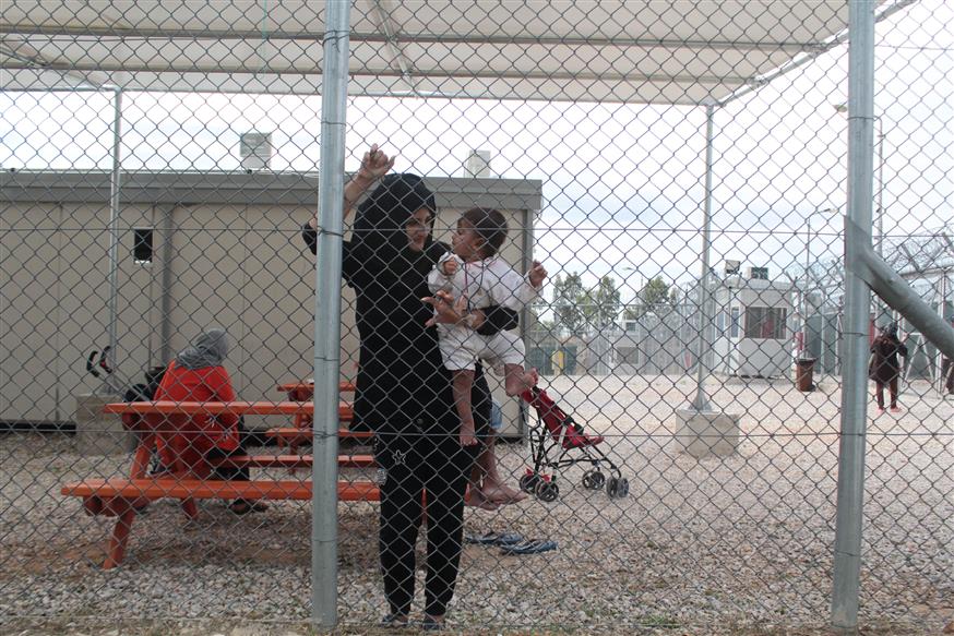 Το κέντρο κράτησης μεταναστών και προσφύγων στην Αμυγδαλέζα (copyright: Eurokinissi/Στέλιος Στεφάνου)