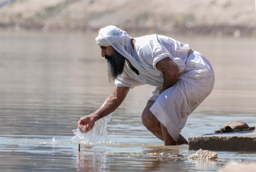 Μανδαίος στον Τίγρη (Hadi Mizban/AP)