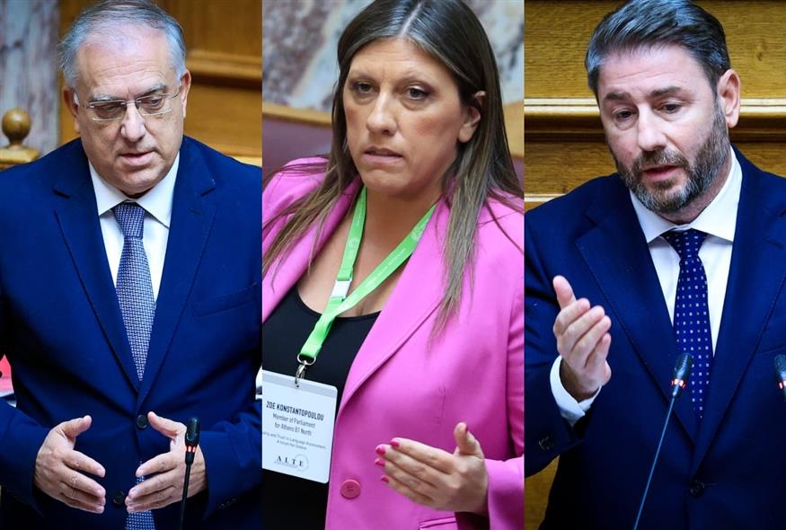 Στα ύψη η ένταση μεταξύ Κωνσταντοπούλου, Ανδρουλάκη, Θεοδωρικάκου (EUROKINISSI)