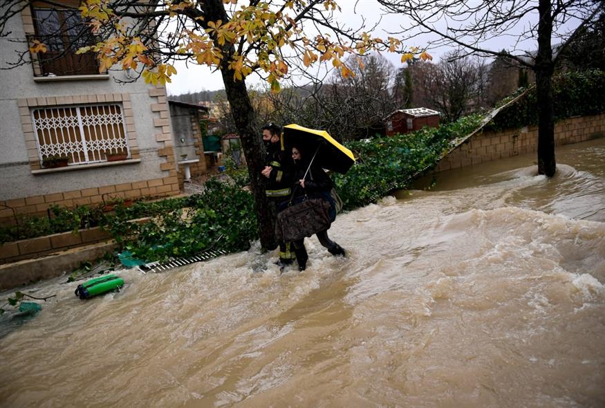 Σφοδρές βροχοπτώσεις και πλημμύρες στην Ισπανία (AP)