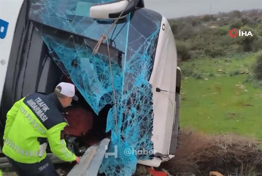 Τροχαίο με λεωφορείο στην Τουρκία (Screenshot)