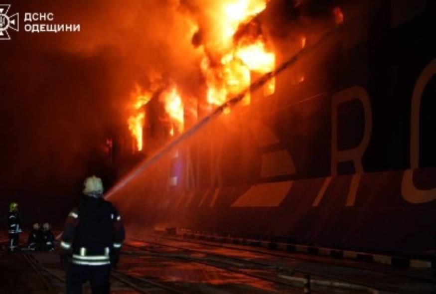 Στιγμιότυπο από την επιχείρηση κατάσβεσης (Screenshot/X)