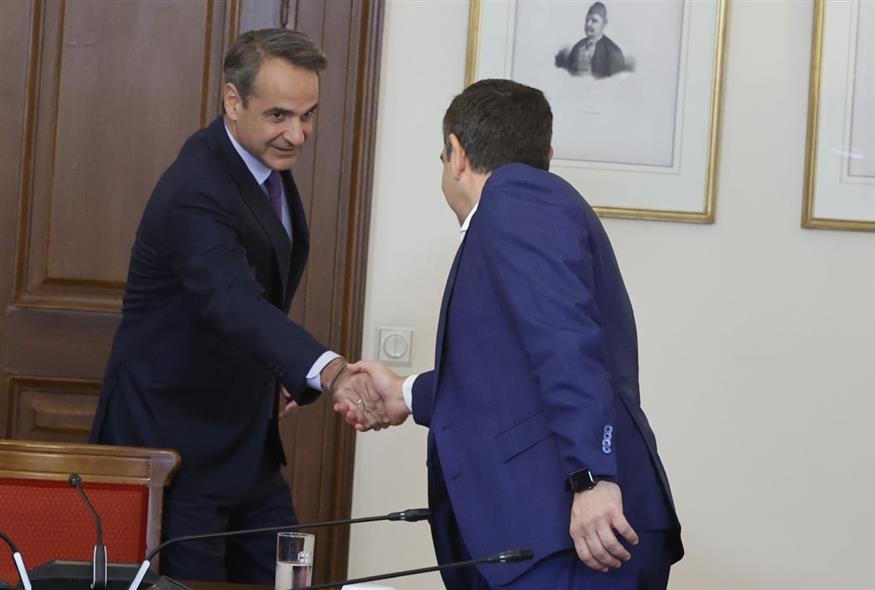 Κυριάκος Μητσοτάκης και Αλέξης Τσίπρας (EUROKINISSI)