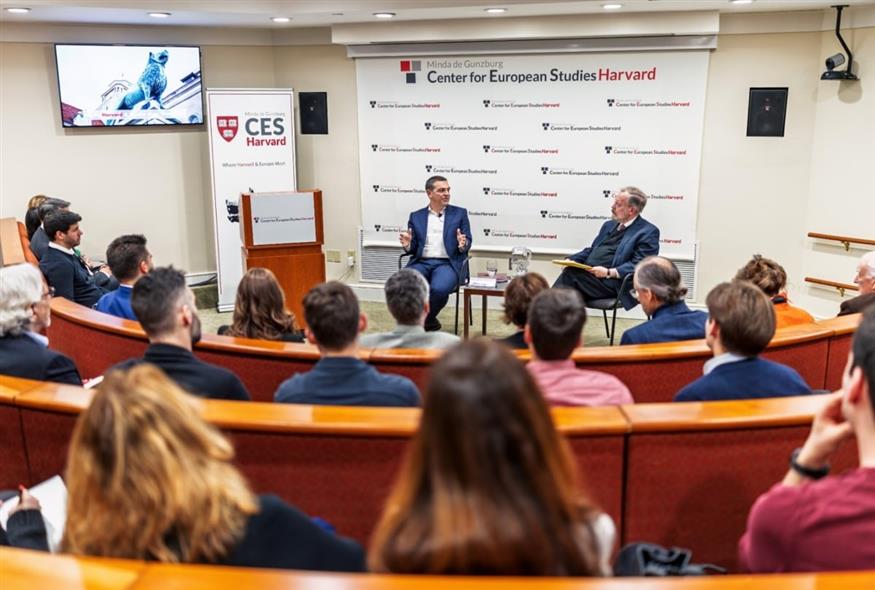 Τσίπρας στο Χάρβαρντ (ΔΕΛΤΙΟ ΤΥΠΟΥ/EUROKINISSI)