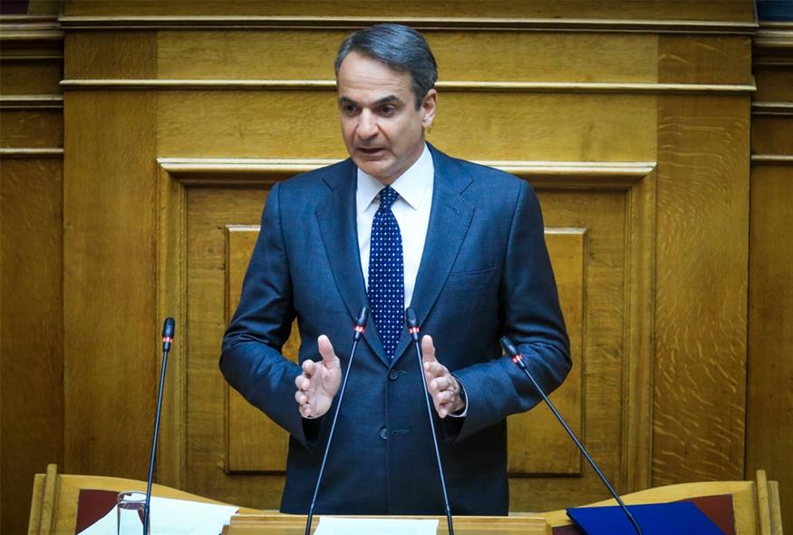 Ομιλία του Κυριάκου Μητσοτάκη στη Βουλή / Eurokinissi