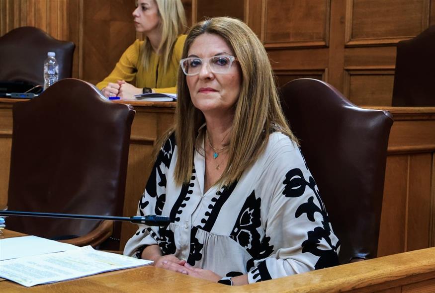 Η Αριστέα Βολιτάκη κατέθεσε στην Εξεταστική Επιτροπή (ΓΙΩΡΓΟΣ ΚΟΝΤΑΡΙΝΗΣ/EUROKINISSI)