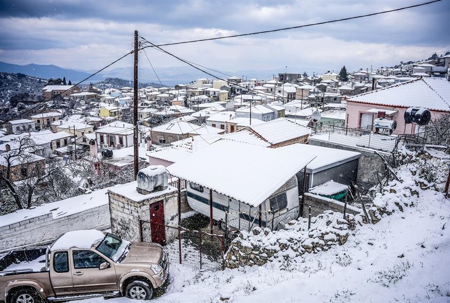Χιονόπτωση (ΠΑΝΑΓΙΩΤΗΣ ΜΠΑΛΑΣΚΑΣ/ΕUROKINISSI)