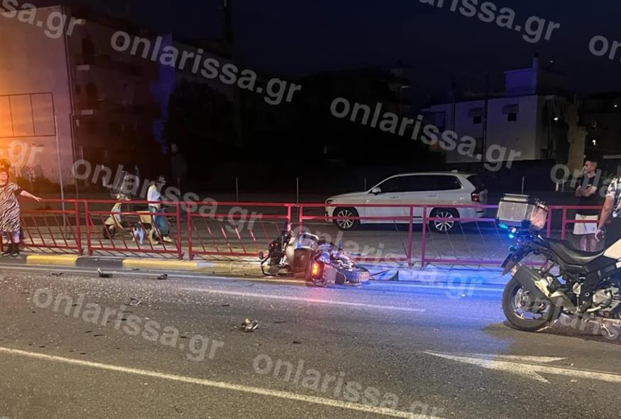 Τροχαίο δυστύχημα στη Λάρισα (onlarissa.gr)