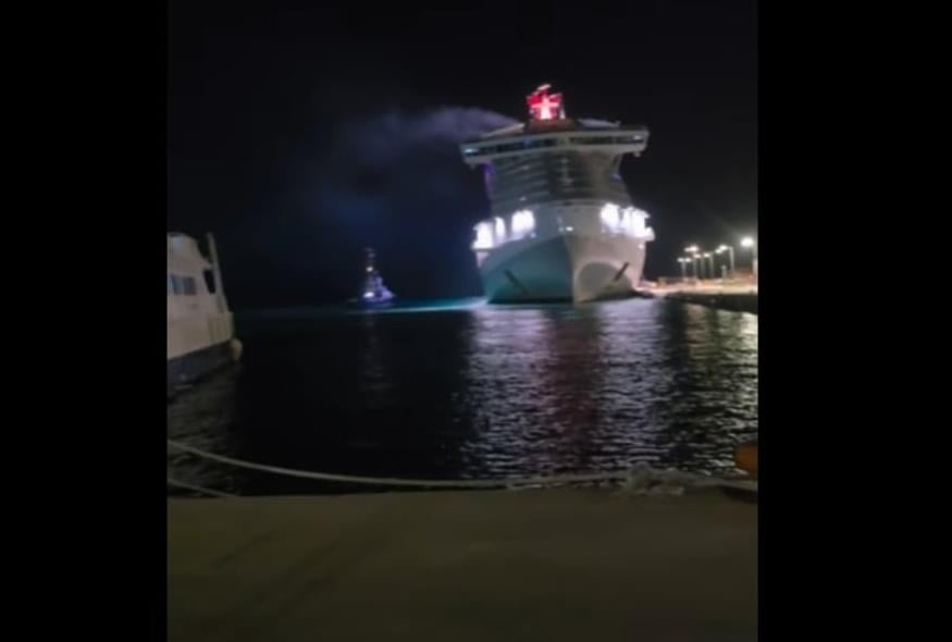 Ρόδος: Έσπασαν οι κάβοι κρουαζιερόπλοιου (rodiaki.gr)
