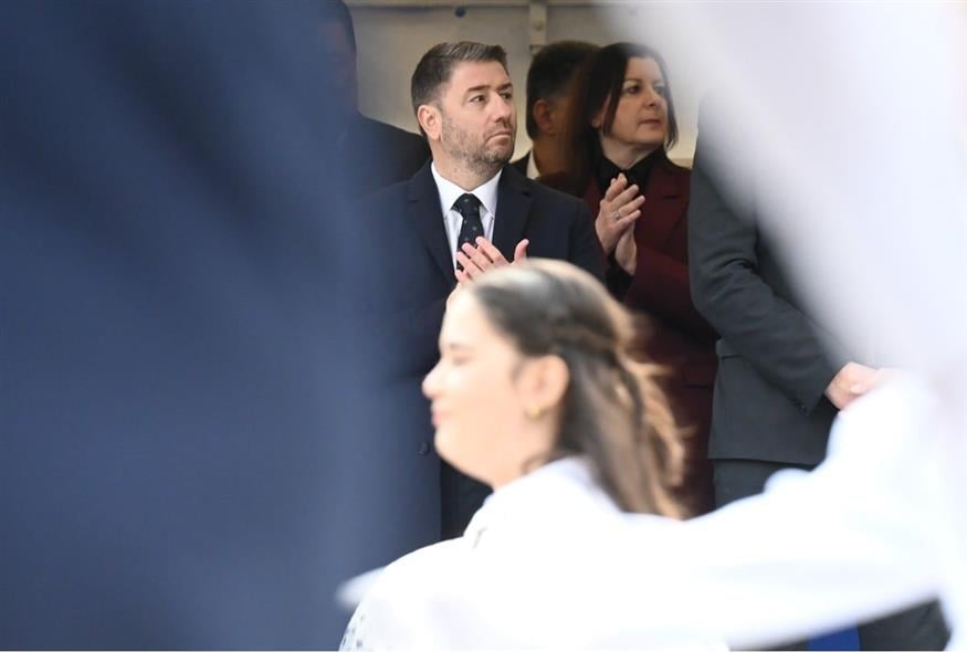 (Ο Νίκος Ανδρουλάκης στις εκδηλώσεις για την 148η επέτειο της επανάστασης του Ολύμπου, στο Λιτόχωρο)