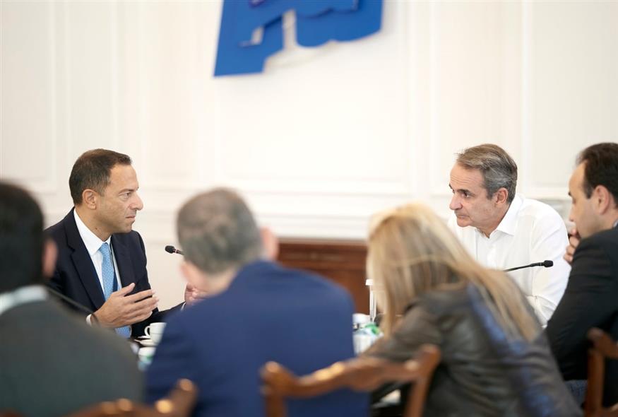 Συνάντηση του πρωθυπουργού με τον αντιπρόεδρο της Google/Eurokinissi