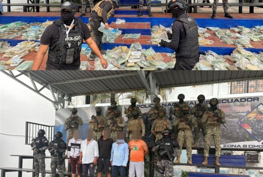 Ισημερινός: Oι Αρχές κατέσχεσαν 3 τόνους ναρκωτικών της αλβανικής μαφίας (Χ)