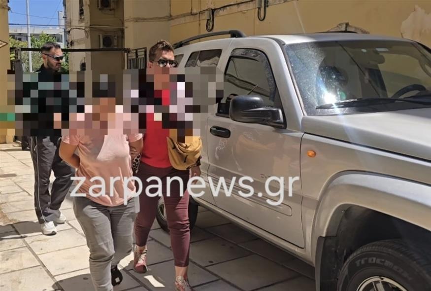 Εικόνα από τη μεταγωγή της 25χρονης (zarpanews.gr)