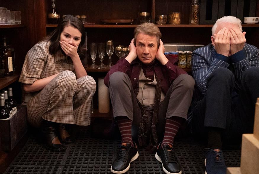 Οι τρεις πρωταγωνιστές της σειράς «Only Murders in the Building» (Copyright: Disney / Patrick Harbron)