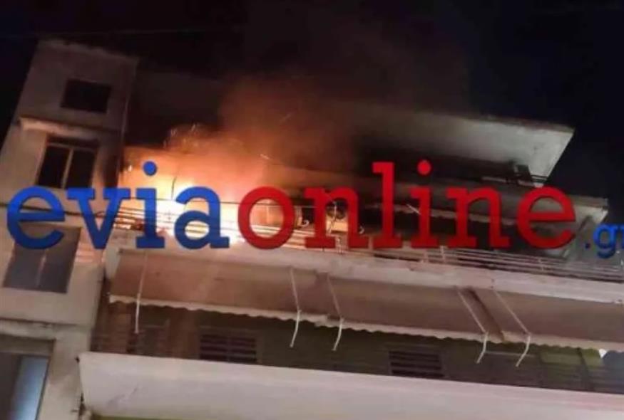 Φωτιά σε διαμέρισμα στη Χαλκίδα (eviaonline.gr)
