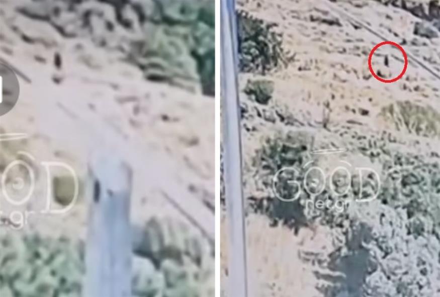 Φωτιά στον Ασώματο: Βίντεο με ύποπτες κινήσεις πολίτη την ώρα που ξεσπάει η εστία (screenshot)