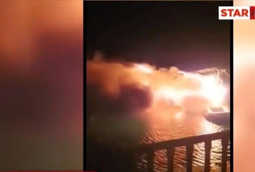 Αλόννησος: Παρανάλωμα του πυρός ιστιοπλοϊκό σκάφος (GLOMEX)