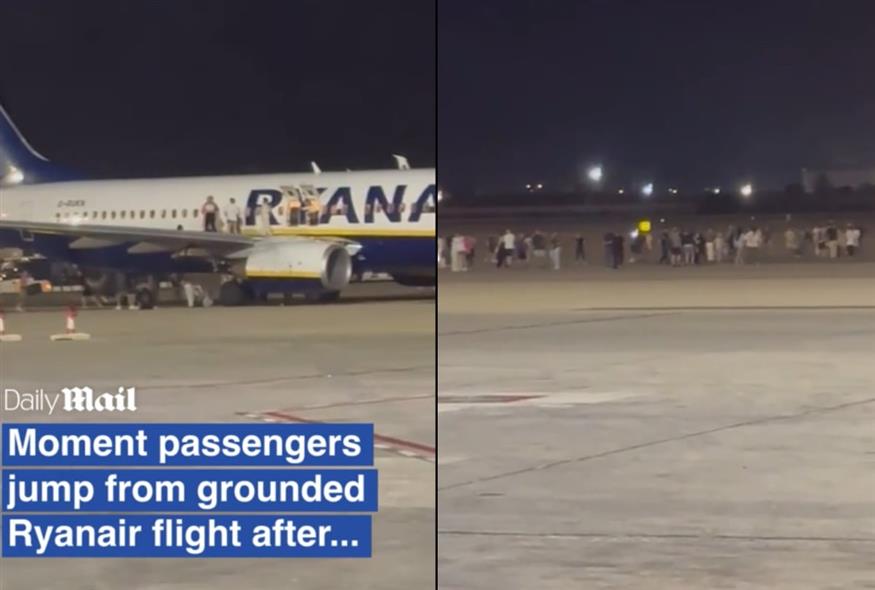 Σκηνές πανικού σε αεροσκάφος της Ryanair (Screenshots)